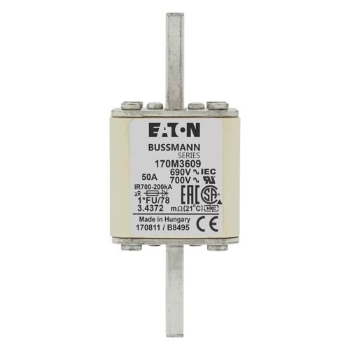 Eaton Bussmann 170M3609 50A 690V AC aR High-Speed Fuse