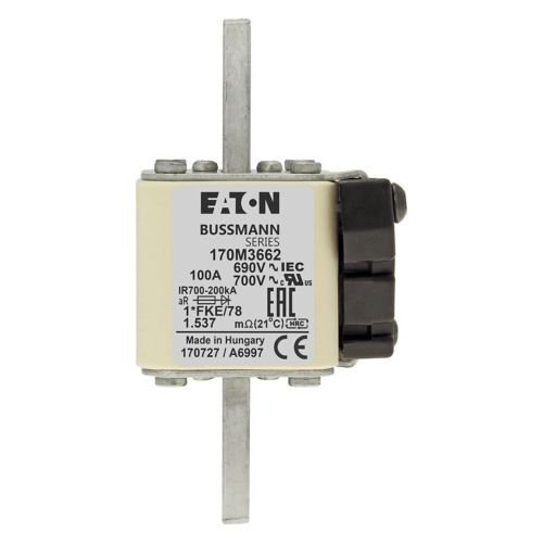 Eaton Bussmann 170M3662 100A 690V AC aR High-Speed Fuse