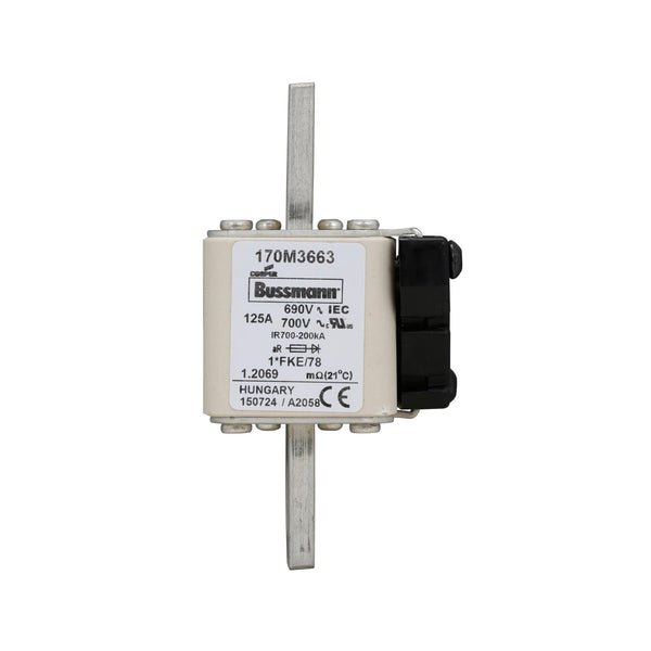 Eaton Bussmann 170M3663 125A 690V AC aR High-Speed Fuse
