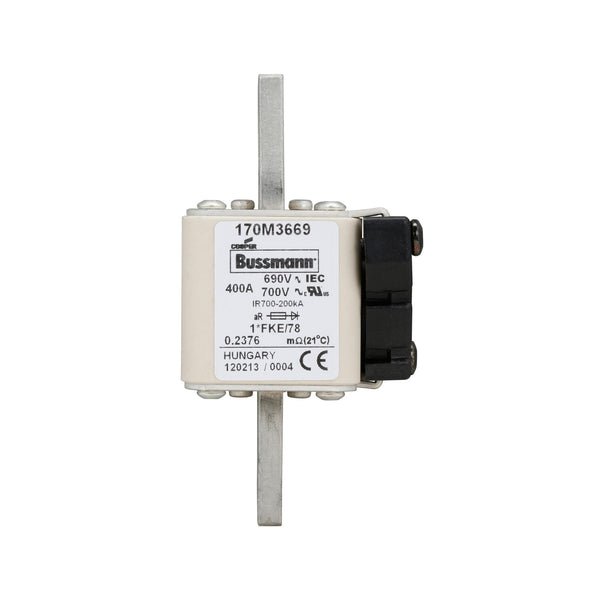 Eaton Bussmann 170M3669 400A 690V AC aR High-Speed Fuse
