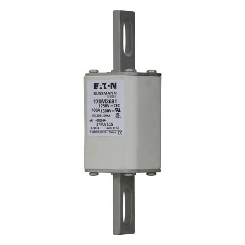 Eaton Bussmann 170M3691 100A 1250V AC aR High-Speed Fuse