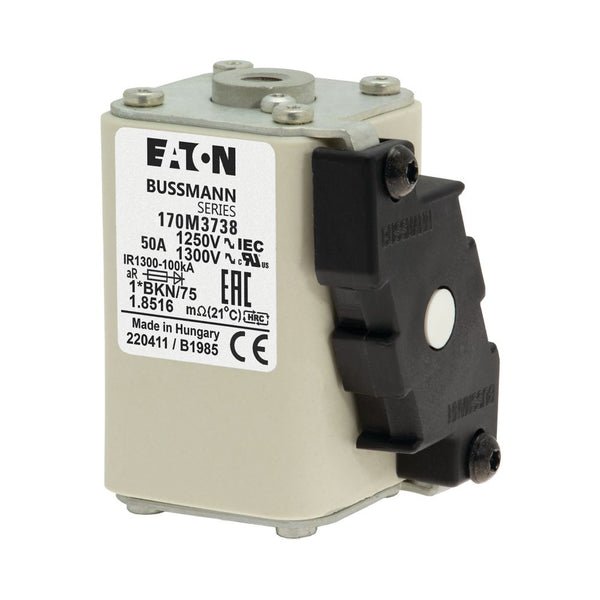 Eaton Bussmann 170M3738 50A 1250V AC aR High-Speed Fuse