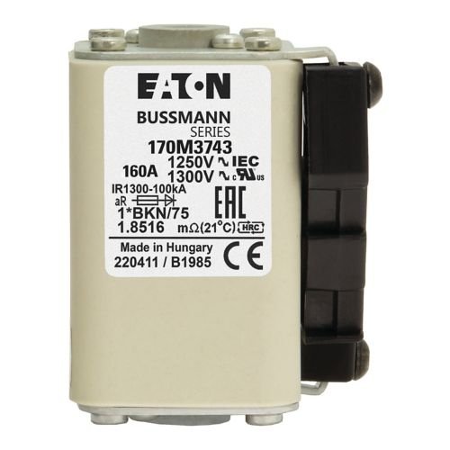 Eaton Bussmann 170M3743 160A 1250V AC aR High-Speed Fuse