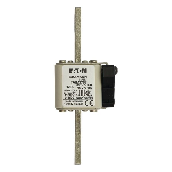 Eaton Bussmann 170M3763 125A 690V AC aR High-Speed Fuse