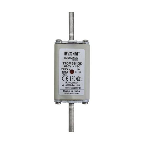 Eaton Bussmann 170M3813D 125A 690V AC aR High-Speed Fuse