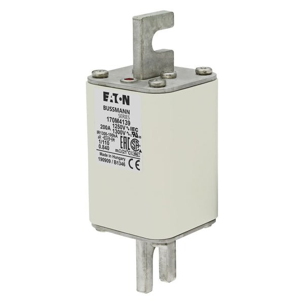 Bussmann 170M4139 200A 1250V AC (IEC) / 1300V AC (UL) 170M high-speed square-body fuse