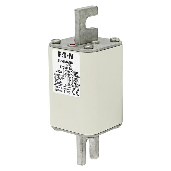 Bussmann 170M4140 250A 1250V AC (IEC) / 1300V AC (UL) 170M high-speed square-body fuse