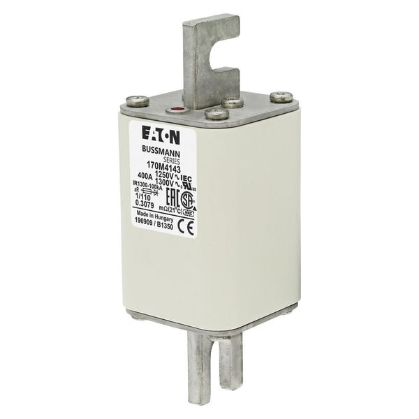 Bussmann 170M4143 400A 1250V AC (IEC) / 1300V AC (UL) 170M high-speed square-body fuse