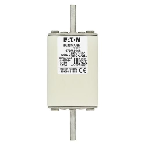 Bussmann 170M4145 500A 1250V AC (IEC) / 1300V AC (UL) 170M high-speed square-body fuse