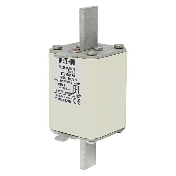 Eaton Bussmann 170M4180 125A 690V AC gR High-Speed Fuse