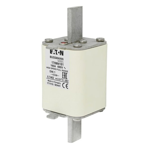 Eaton Bussmann 170M4181 160A 690V AC gR High-Speed Fuse