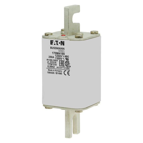 Bussmann 170M4190 250A 1250V AC (IEC) / 1300V AC (UL) 170M high-speed square-body fuse