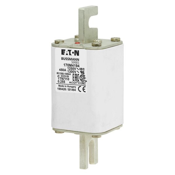 Bussmann 170M4194 450A 1250V AC (IEC) / 1300V AC (UL) 170M high-speed square-body fuse