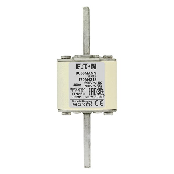 Bussmann 170M4213 450A 690V AC 170M high-speed square-body fuse