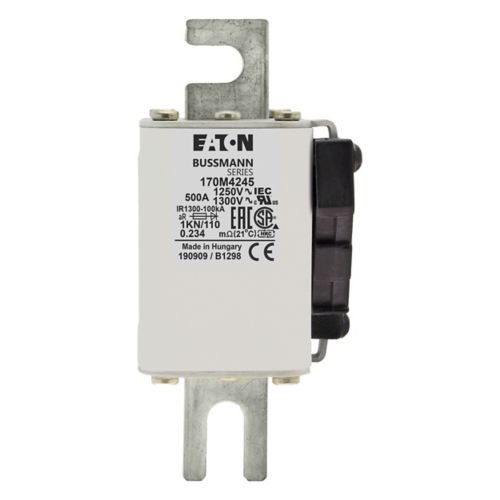 Bussmann 170M4245 500A 1250V AC (IEC) / 1300V AC (UL) 170M high-speed square-body fuse