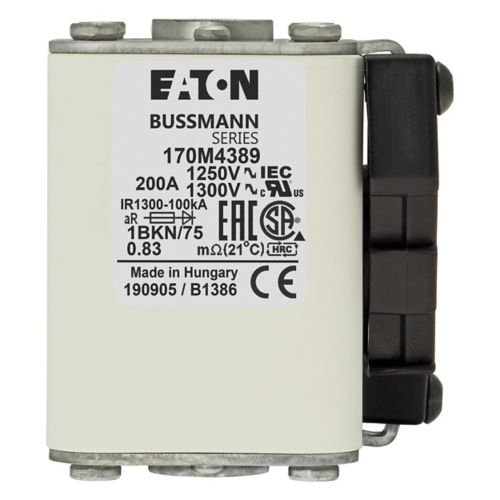 Eaton Bussmann 170M4389 200A 1250V AC aR High-Speed Fuse