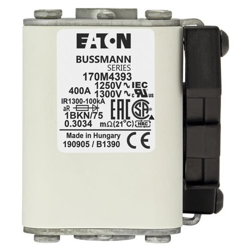 Eaton Bussmann 170M4393 400A 1250V AC aR High-Speed Fuse