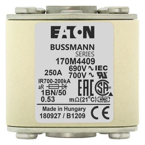 Eaton Bussmann 170M4409 250A 690V AC aR High-Speed Fuse