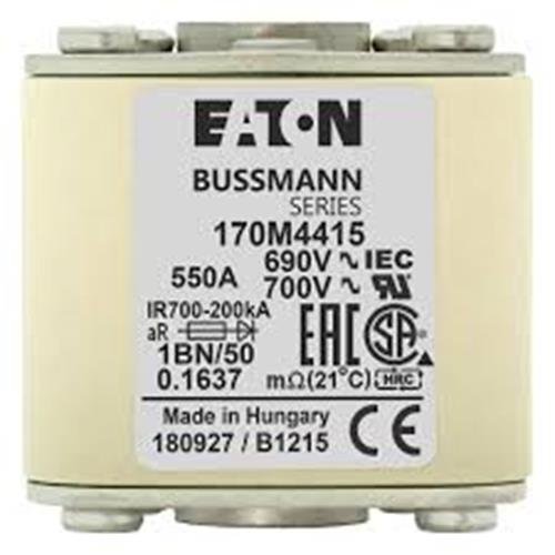 Eaton Bussmann 170M4415 550A 690V AC aR High-Speed Fuse