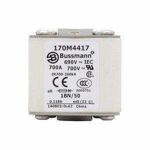Eaton Bussmann 170M4417 700A 690V AC aR High-Speed Fuse
