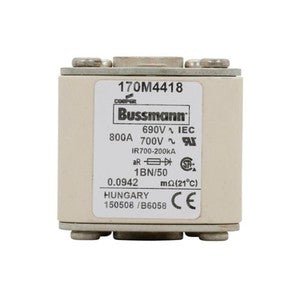 Eaton Bussmann 170M4418 800A 690V AC aR High-Speed Fuse