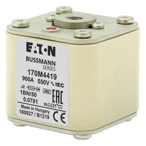 Eaton Bussmann 170M4419 900A 550V AC aR High-Speed Fuse