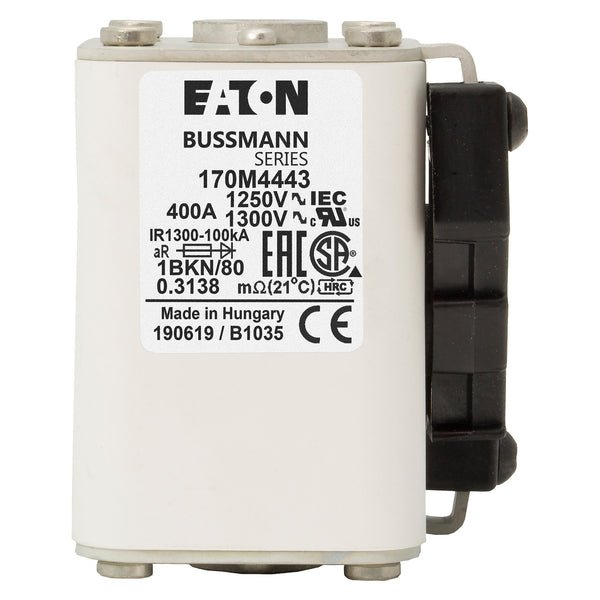 Eaton Bussmann 170M4443 400A 1250V AC aR High-Speed Fuse