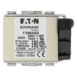 Eaton Bussmann 170M4468 800A 690V AC aR High-Speed Fuse