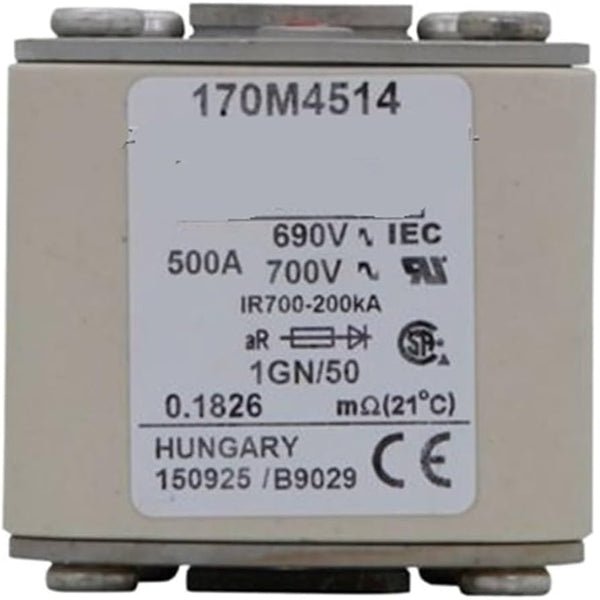 Eaton Bussmann 170M4514 500A 690V AC aR High-Speed Fuse