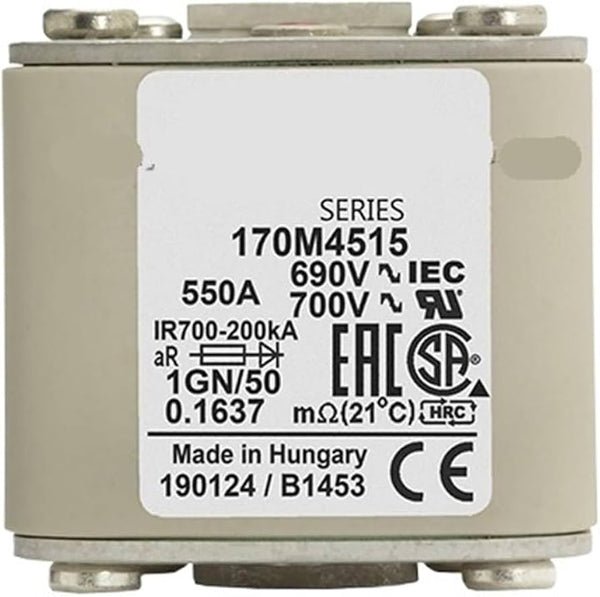 Eaton Bussmann 170M4515 550A 690V AC aR High-Speed Fuse
