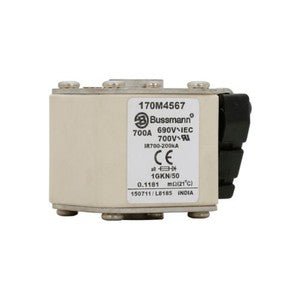 Eaton Bussmann 170M4567 700A 690V AC aR High-Speed Fuse
