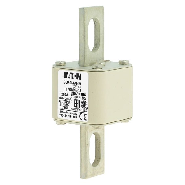 Eaton Bussmann 170M4608 200A 690V AC aR High-Speed Fuse