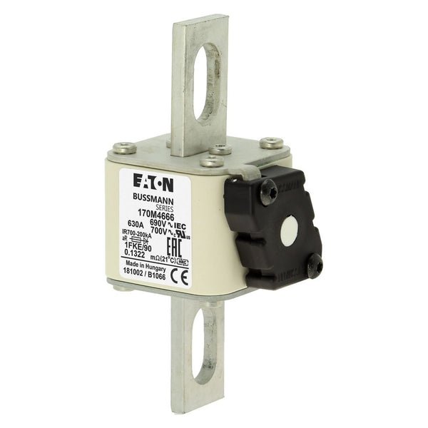 Eaton Bussmann 170M4666 630A 690V AC aR High-Speed Fuse