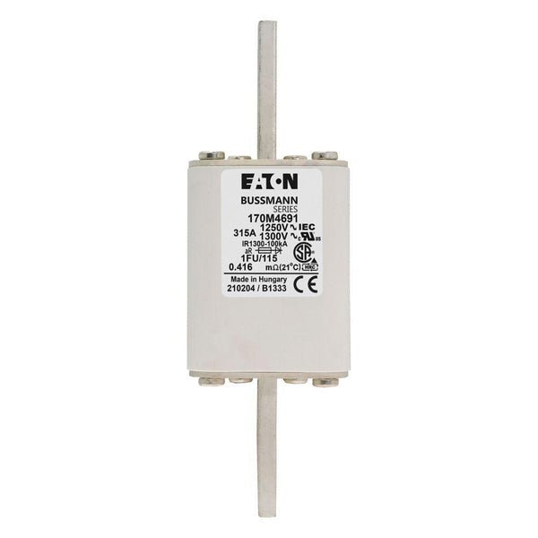 Eaton Bussmann 170M4691 315A 1250V AC aR High-Speed Fuse