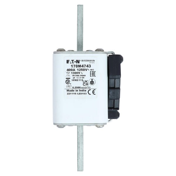 Eaton Bussmann 170M4743 400A 1250V AC aR High-Speed Fuse