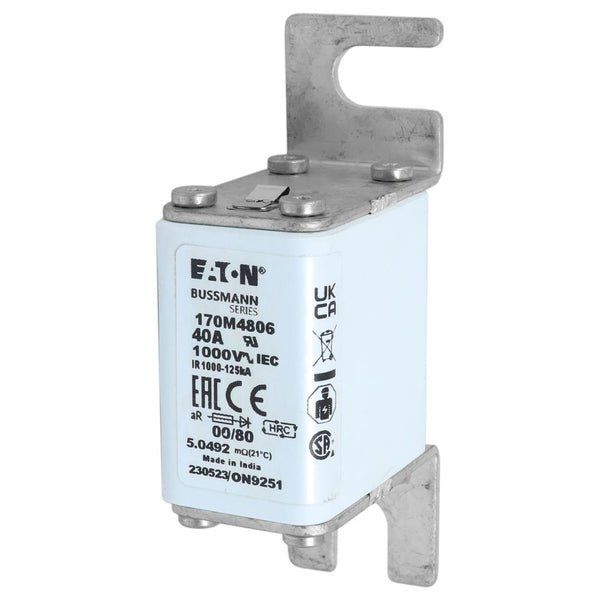 Eaton Bussmann 170M4806 40A 1000V AC aR High-Speed Fuse