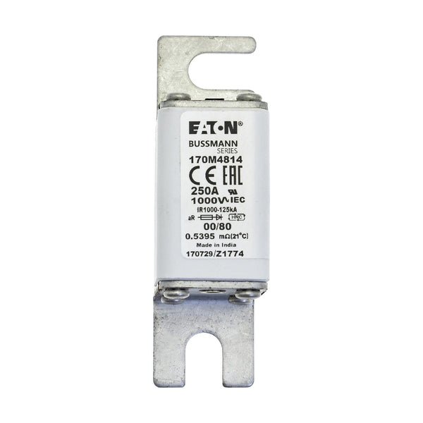 Eaton Bussmann 170M4814 250A 1000V AC aR High-Speed Fuse