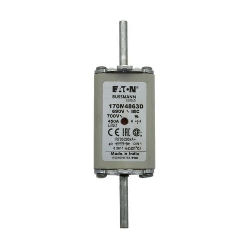 Eaton Bussmann 170M4863D 450A 690V AC aR DIN Blade High-Speed Fuse