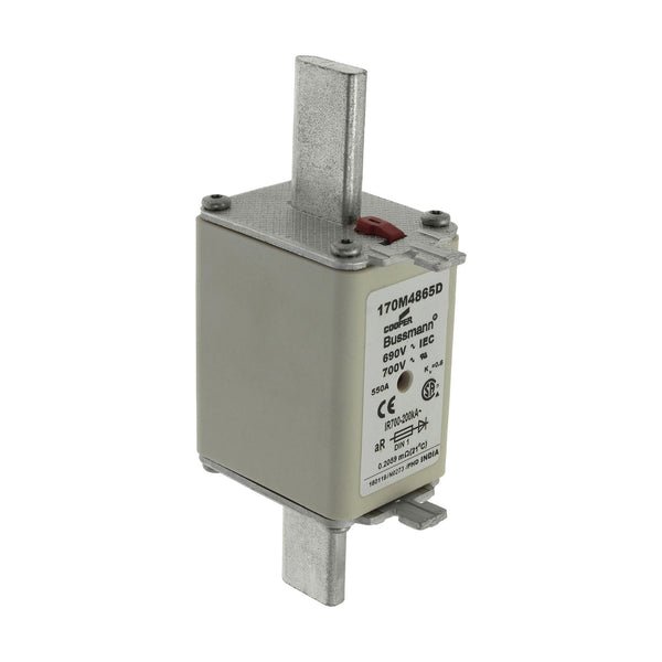 Eaton Bussmann 170M4865D 550A 690V AC aR DIN Blade High-Speed Fuse