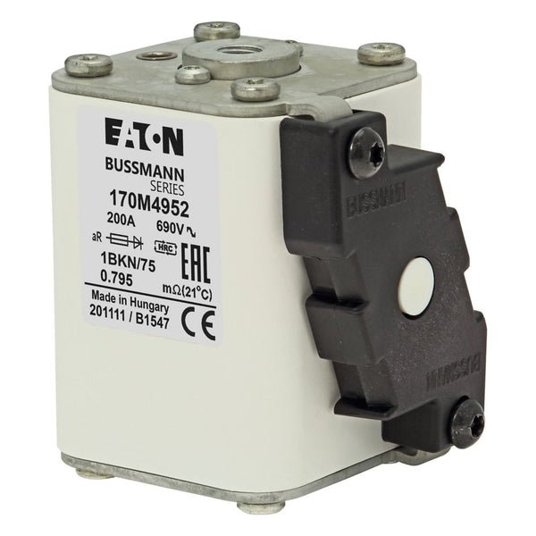 Eaton Bussmann 170M4952 200A 1000V AC aR High-Speed Fuse