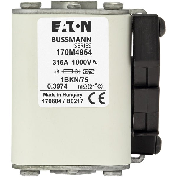 Eaton Bussmann 170M4954 315A 1000V AC aR High-Speed Fuse