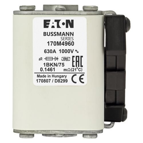 Eaton Bussmann 170M4960 630A 1000V AC aR High-Speed Fuse