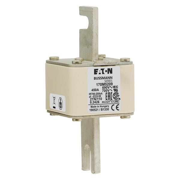 Bussmann 170M5209 450A 690V AC 170M high-speed square-body fuse
