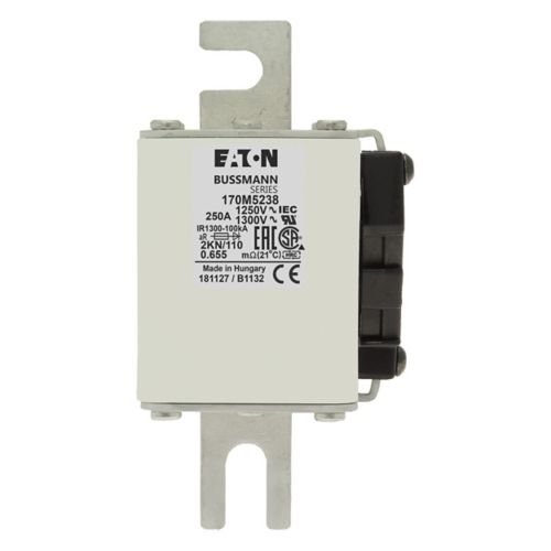 Bussmann 170M5238 250A 1250V AC (IEC) / 1300V AC (UL) 170M high-speed square-body fuse