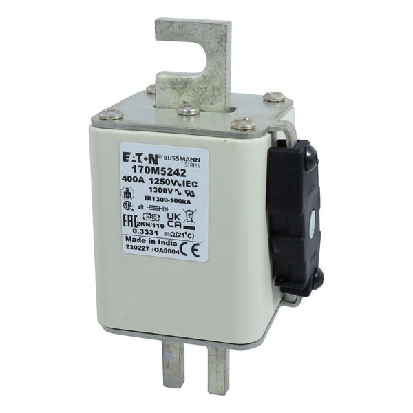 Bussmann 170M5242 400A 1250V AC (IEC) / 1300V AC (UL) 170M high-speed square-body fuse
