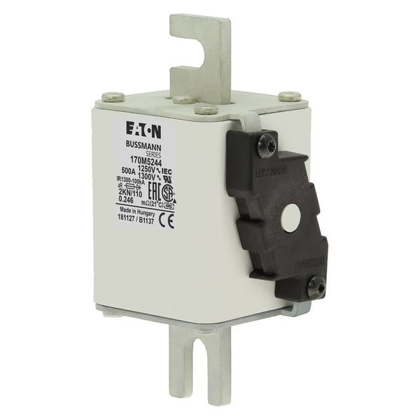 Bussmann 170M5244 500A 1250V AC (IEC) / 1300V AC (UL) 170M high-speed square-body fuse
