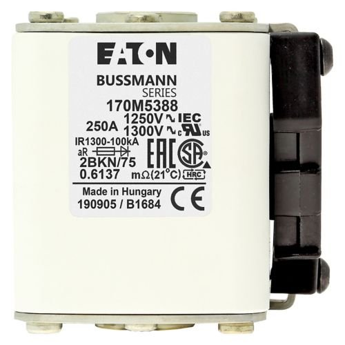 Eaton Bussmann 170M5388 250A 1250V AC aR High-Speed Fuse