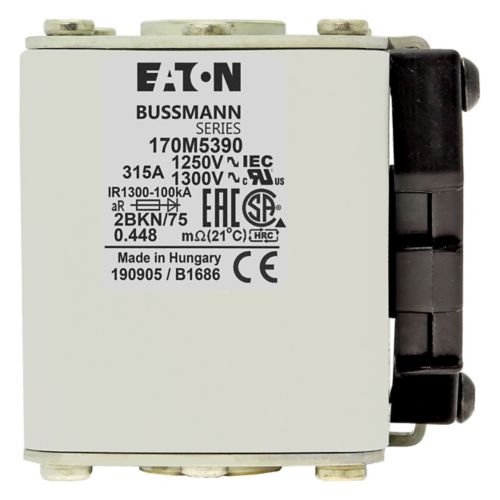 Eaton Bussmann 170M5390 315A 1250V AC aR High-Speed Fuse