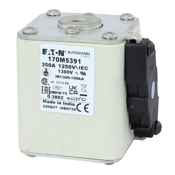 Eaton Bussmann 170M5391 350A 1250V AC aR High-Speed Fuse