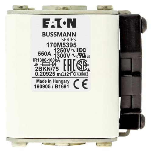 Eaton Bussmann 170M5395 550A 1250V AC aR High-Speed Fuse